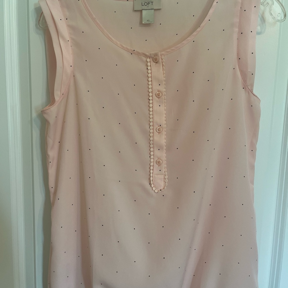 LOFT Blush Pink Sleeveless Top